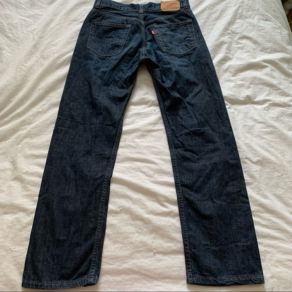Levi’s 514 Dark Wash Blue Jeans - Picture 4 of 9